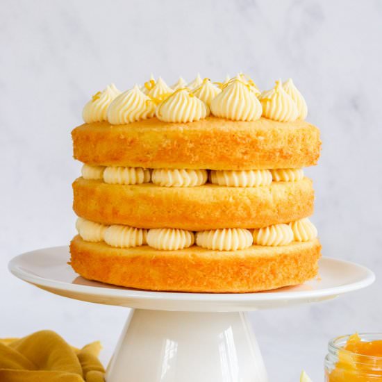 Three Layer Lemon Cake