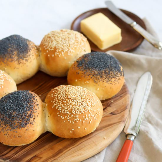 Poppy & Sesame Seed Bread Rolls