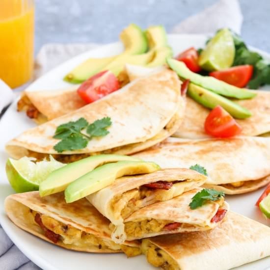 Cheese & Bacon Breakfast Quesadilla