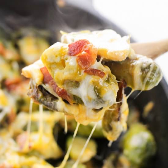 Cheesy Keto Brussel Sprouts