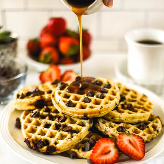 Coconut Cream Chocolate Chip Waffle