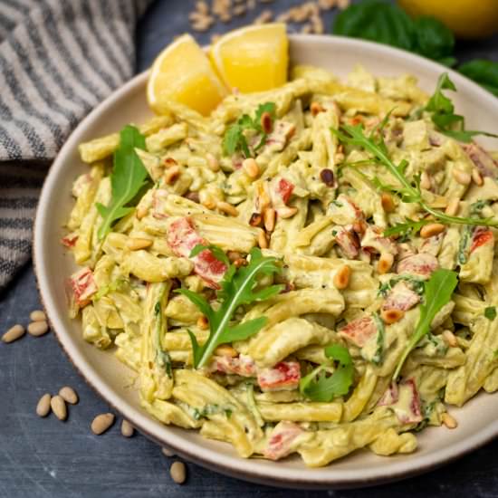 Creamy Vegan Lemon and Basil Pasta