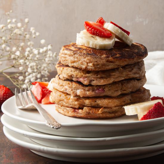 Strawberry Banana Pancakes
