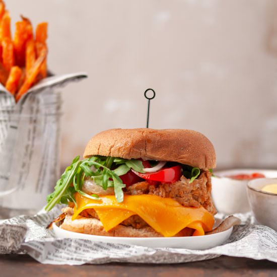 Meaty Meatless Jackfruit Burgers