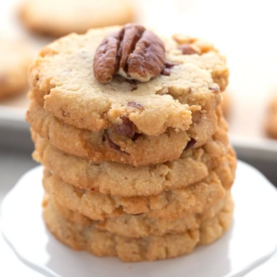 Keto Butter Pecan Cookies