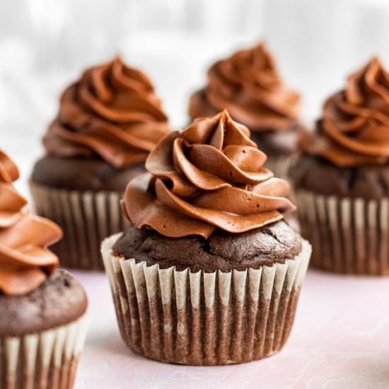 Triple Chocolate Cupcakes