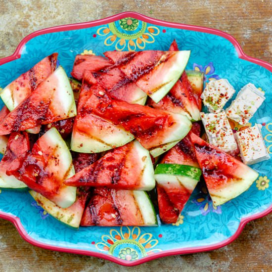 EASY Grilled Watermelon
