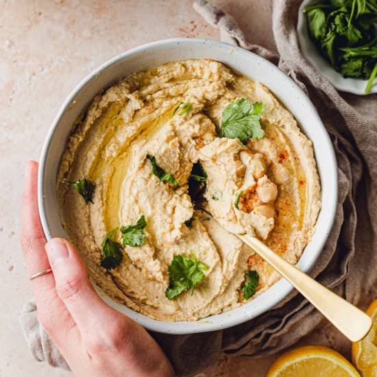 Vegan Immersion Blender Hummus