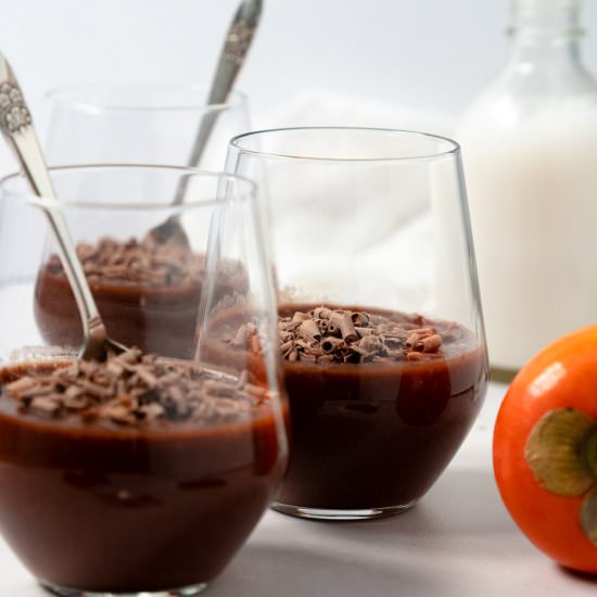 Persimmon Chocolate Pudding