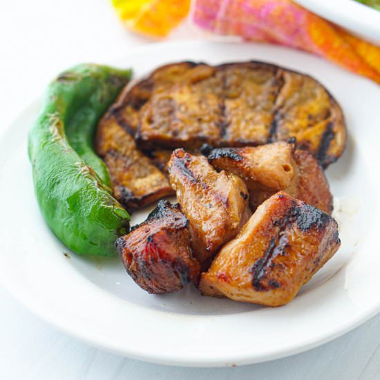 Spicy Marinated Pork Kebabs