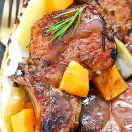 Instant Pot Cinnamon  Pork Chops