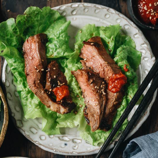 Galbi-Style Marinated Steak
