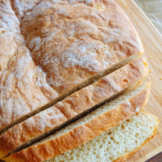 Easy No Knead Skillet Bread