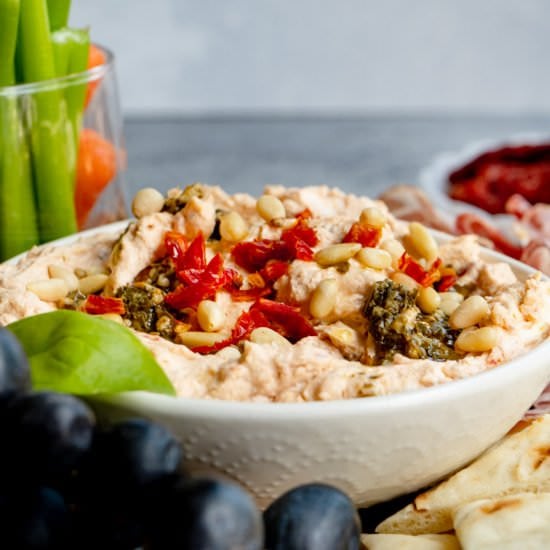 Genovese Goat Cheese & Pesto Dip