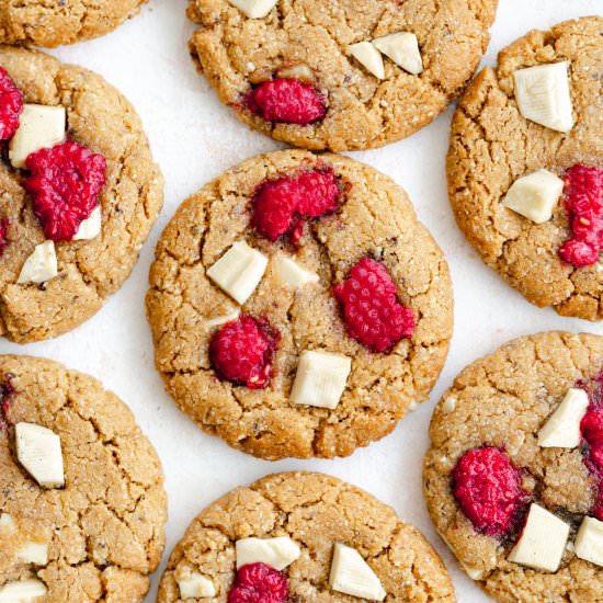 White Chocolate Raspberry Cookies