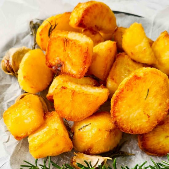 Duck fat potatoes
