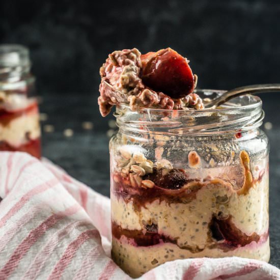 Spiced Plum Overnight Oats