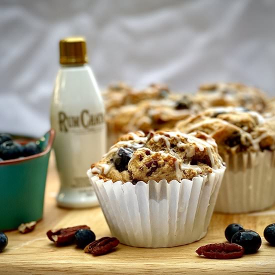 Blueberry Rumchata Muffins