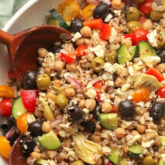 Greek Farro Salad
