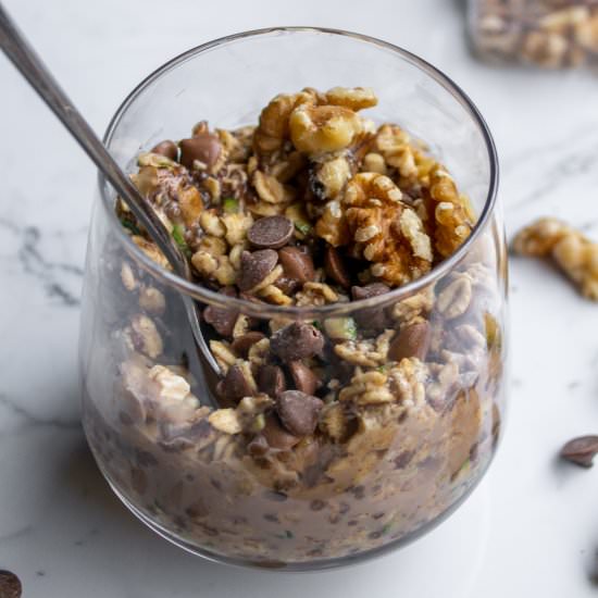 Zucchini Bread Overnight Oats