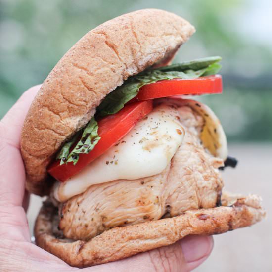 Grilled Chicken Caprese Sandwich
