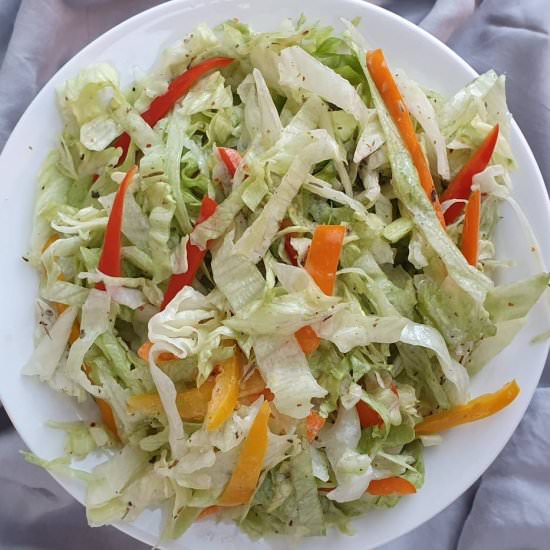 Shredded lettuce salad
