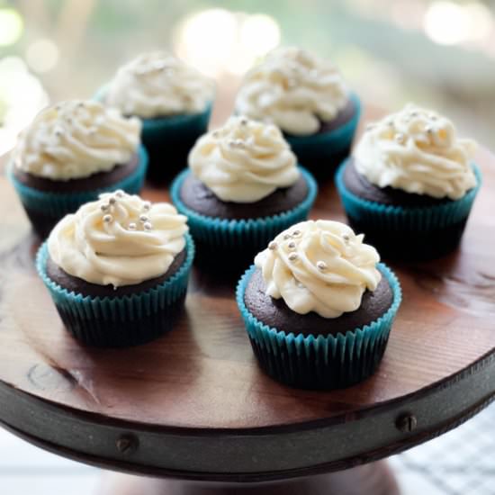 Chocolate Miso Cupcakes