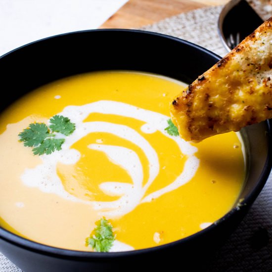 Thai-inspired Lemongrass Pumpkin Soup