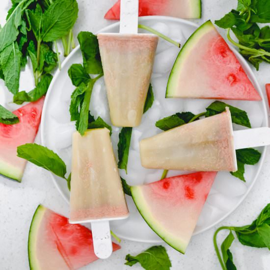 Watermelon Mint Popsicles