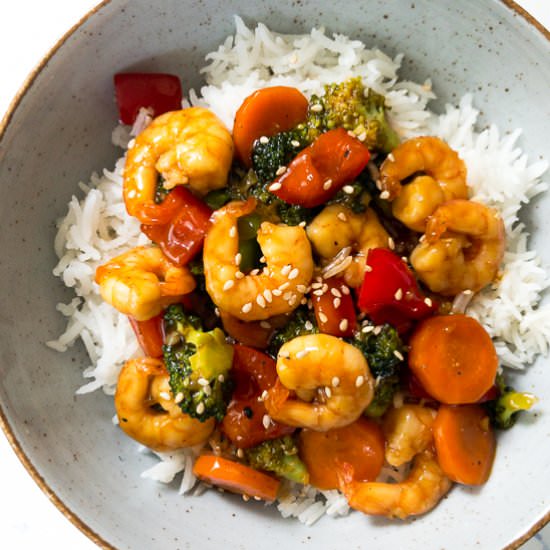 Teriyaki Shrimp Stir Fry