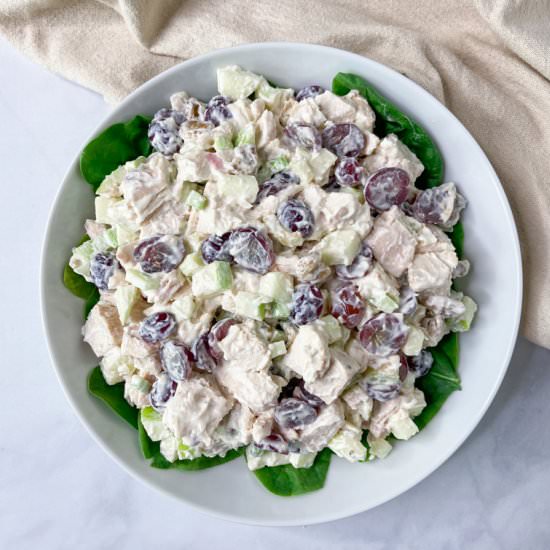 Healthy Chicken Waldorf salad