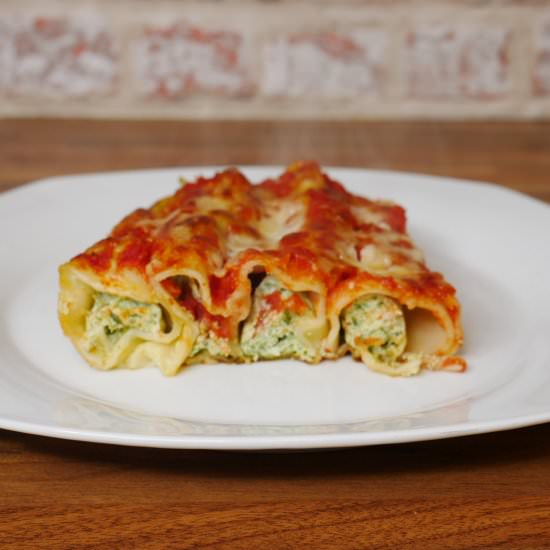 Cannelloni With Spinach and Ricotta