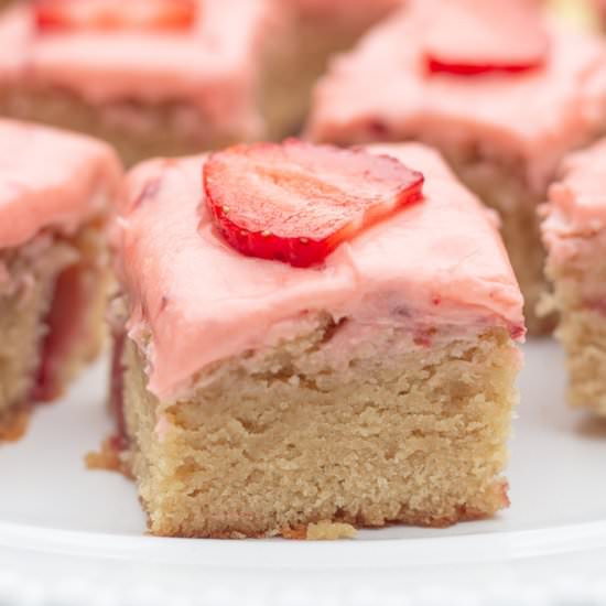 Strawberry Lemon Blondies