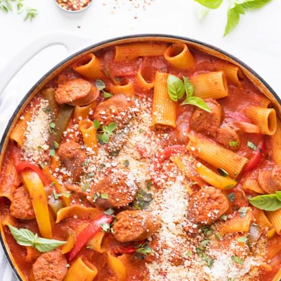 One Pot Sausage Pasta
