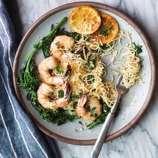 Lemony Shrimp Pasta