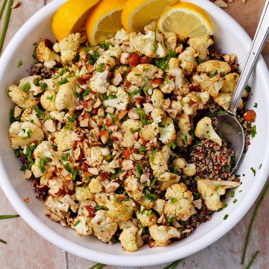 Lemony roasted cauliflower