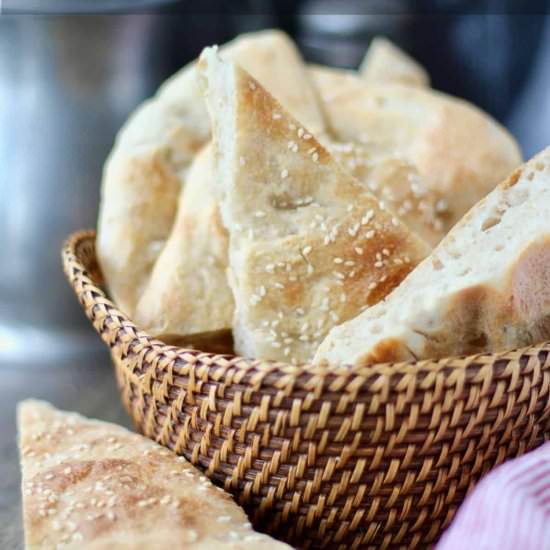 Naan Sangak (Persian Pebble Bread)
