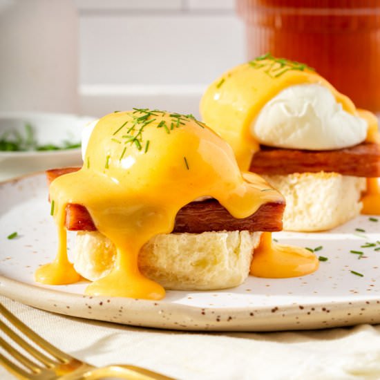 Sriracha Spam Benedict