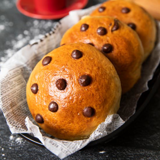 German Chocolate Buns