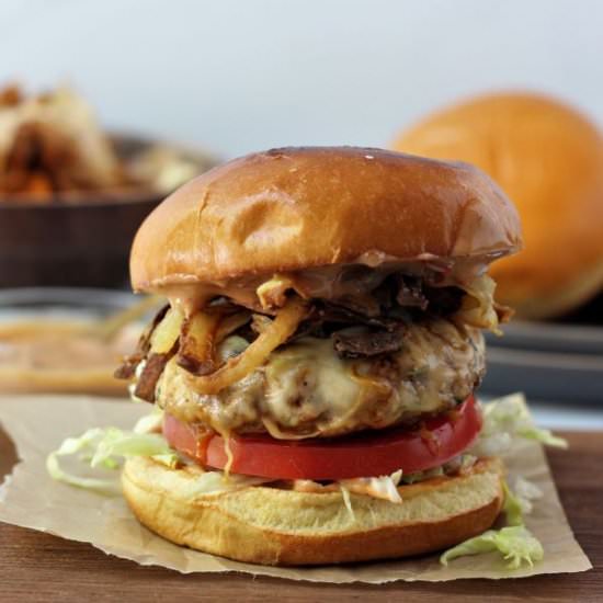 Chipotle BBQ Pork Burgers