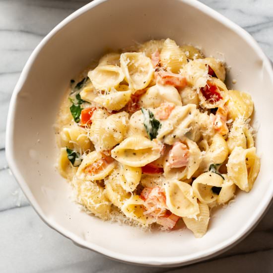 creamy tomato basil pasta