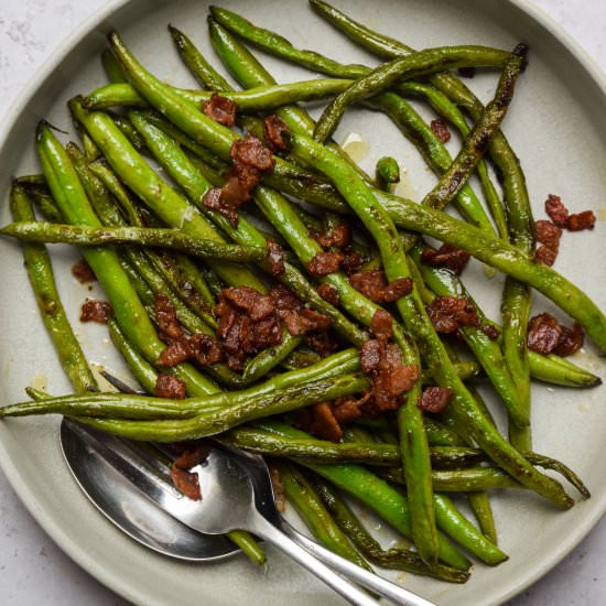 Green Beans with Bacon Vinaigrette