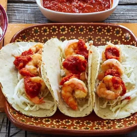 Garlic Shrimp Tacos