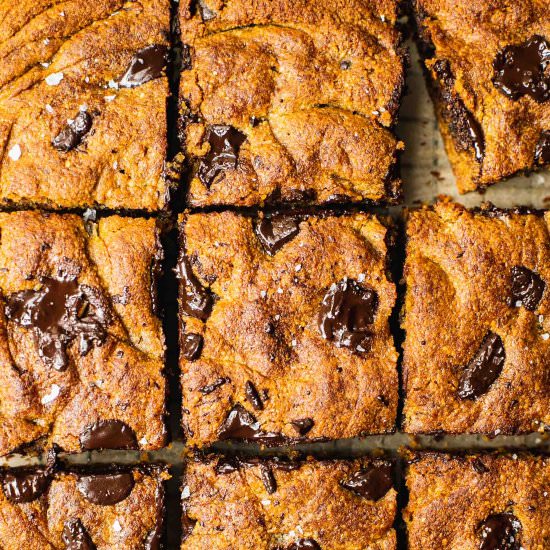 Paleo Pumpkin Cookie Bars