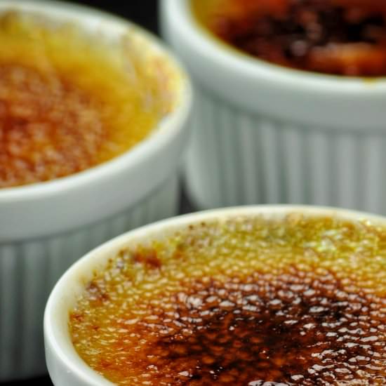 Mango Cardamom Creme Brulee