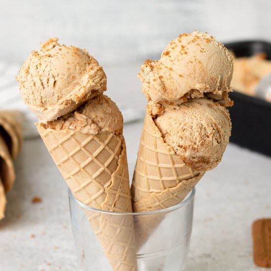 4 Ingredients Biscoff Ice Cream
