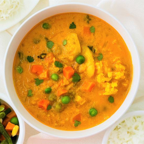 Instant Pot Vegetable Kurma | Korma