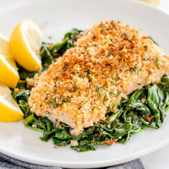 Lemon Basil Baked Cod