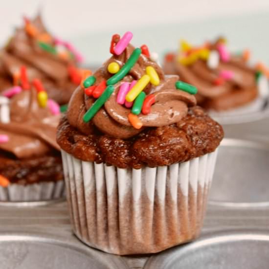 Mini Chocolate Cupcakes