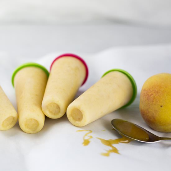 Healthy Peach Popsicles